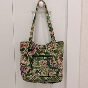Vera Bradley Quilted Shoulder Bag in the Chelsea Green Pattern